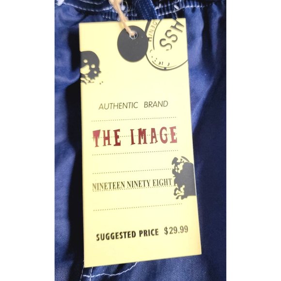 Authentic Brand The Image Vintage 1998 Medium Blue Men Mesh Interior Shorts - Picture 13 of 13